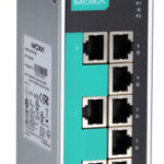 MOXA Onbeheerde industriële Ethernet switch, 8 poorten