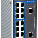 Niet-beheerd industrieel Ethernet PoE-switch, 16 poorten.
