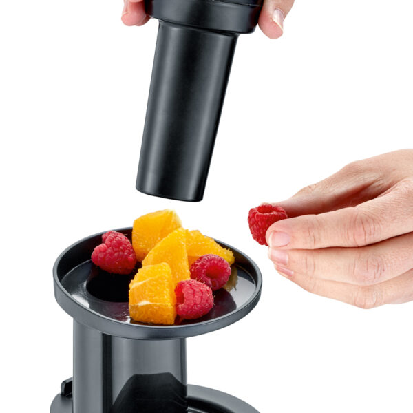 Severin slowjuicer, grijs/zwart