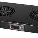 LogiLink 19" Ventilatie-eenheid, 1 Hoogte-eenheid, 2 x 120 mm Ventilatoren