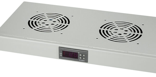 LogiLink 19" Ventilatie-eenheid, 1 Hoogte-eenheid, 2 x 120 mm Ventilatoren