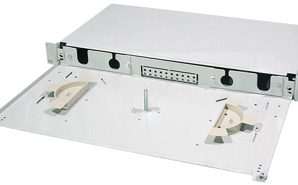 LogiLink 19 inch leswisseldoos, trekkast, grijs