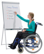 Franken Deluxe Standaard Flip-Over Bord, 670 x 950 mm, lichtgrijs