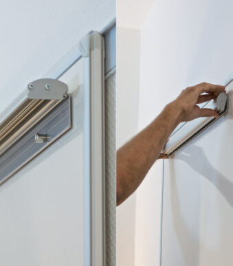 Magnetische blockhoudknop voor wandbordverticaal, 55 x 700 mm