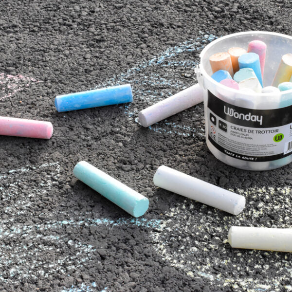 Wonday Buitenkrijtjes, 20 stuks in emmer