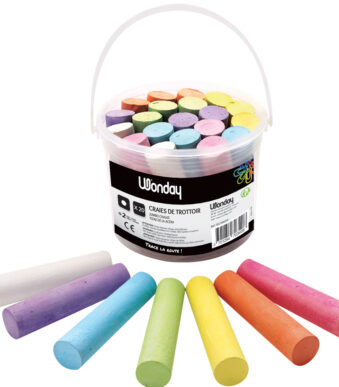 Wonday Buitenkrijtjes, 20 stuks in emmer