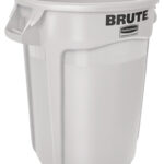Rubbermaid container BRUTE 121,1 liter, rond, van PP, wit