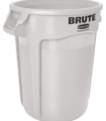 Rubbermaid container BRUTE 121,1 liter, rond, van PP, wit