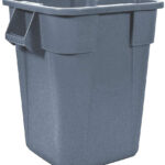 Rubbermaid container BRUTE 151,4 liter, vierkant, van PP, grijs