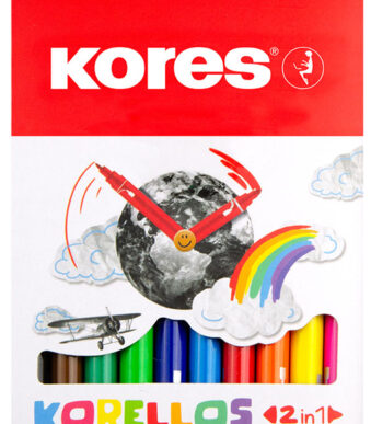 Potlood-stiftenset Korello 2-in-1, etui met 10 stuks