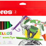 Kores Vezelstift 'Korello', breed, 24 stuks kartonnen etui.