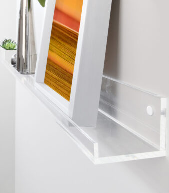 Acryl kunstbord 'gallery', transparant, 1 meter