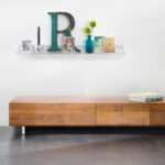 Acryl kunstbord 'gallery', transparant, 1 meter