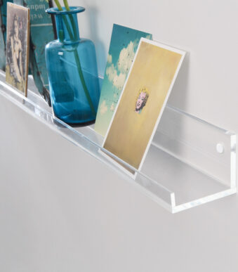 Acryl galerij-plank, glashelder