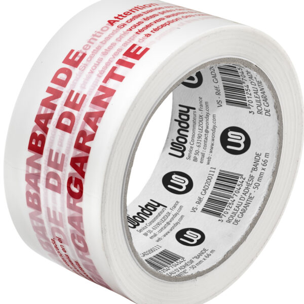 Kleefband 'Garantiestrook', 50 mm x 66 m