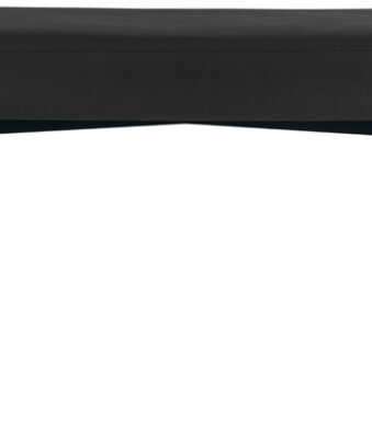 Paperflow zitbank Gaia, maat groot, kunstleren bekleding, zwart