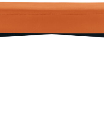 Kunstlederen zitbank GAIA, formaat groot, oranje.