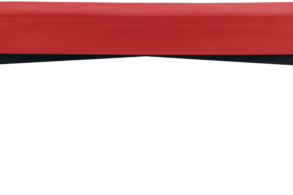 Zitbank GAIA, groot formaat, kunstleren bekleding, rood