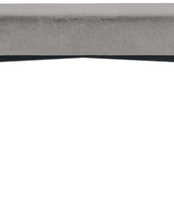 Fluwelen barkruk Gaia, groot model, grijs