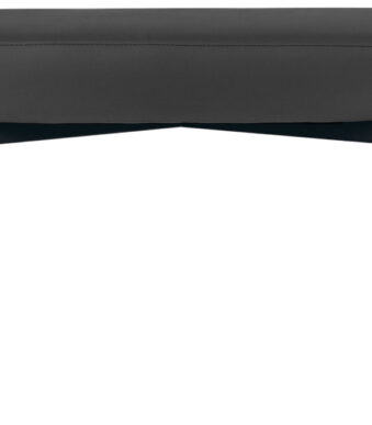 Zitbank GAIA, maat M, kunstlederen bekleding, zwart