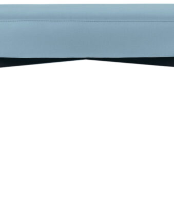 Papierstroombankstel Gaia, middelgroot, kunstleerbekleding, blauw