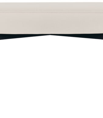 Kunstleren bank GAIA, middelgroot, wit