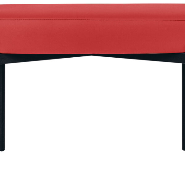 Zitbank GAIA, maat M, kunstlederen bekleding, rood