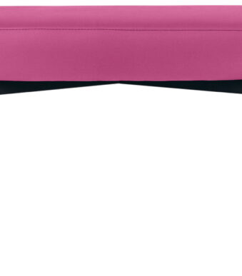 Papierstroomsitsbank Gaia, middelgroot, kunstlederen bekleding, paars