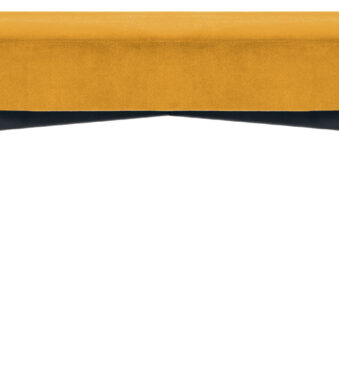 Paperflow zitbank Gaia, maat M, stoffen bekleding, saffraan.