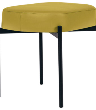 Zitbank GAIA, kleine maat, met kunstlederen bekleding, groen.