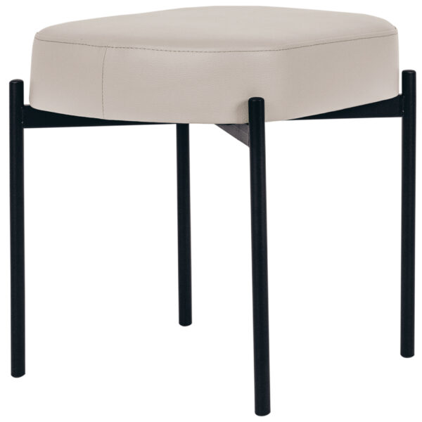 Zitbank Gaia, maat klein, kunstlederen bekleding, wit