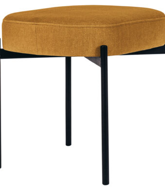 Zitbank GAIA, kleine maat, stofbekleding, safraan.