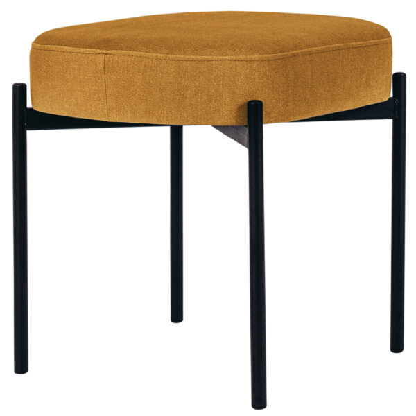 Zitbank GAIA, kleine maat, stofbekleding, safraan.