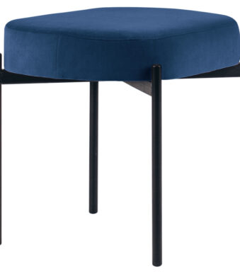 Paperflow bankje Gaia, maat S, fluwelen bekleding, blauw.