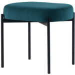 Fluwelen zitkruk Gaia, groen, kleine maat