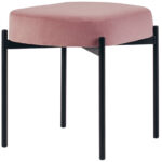 Bank Gaia, maat S, fluwelen bekleding, roze