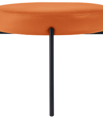 Kruk GAIA, rundleer, kunstleren bekleding, oranje.