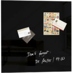 Magneetbord van glas 'artverum', 48 x 48 cm.