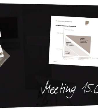 Glazen magnetisch krijtbord 'artverum'