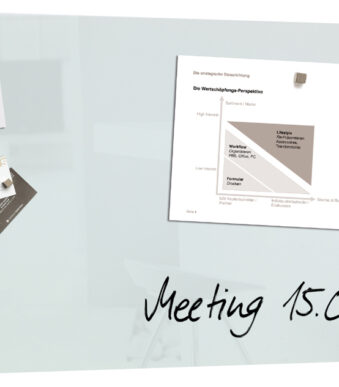 Glazen magnetisch krijtbord 'artverum'