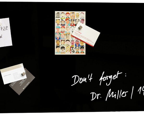 Glazen magnetisch krijtbord 'artverum'