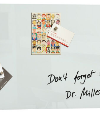 Glazen magnetisch krijtbord 'artverum'