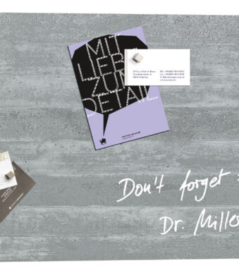 Glazen magnetisch krijtbord 'artverum'