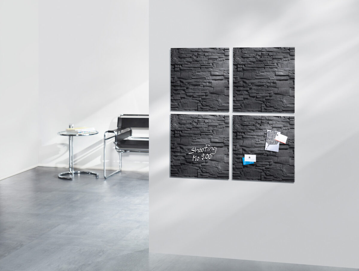 Glazen magneetbord 'artverum' design Glazen magneetbord 'artverum' design