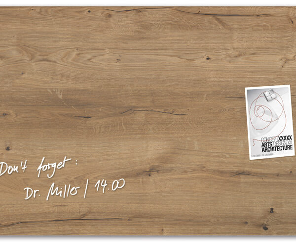 Glazen magnetisch krijtbord 'artverum'