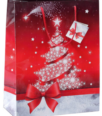 Cadeau-zak 'Sparkling Tree', groot