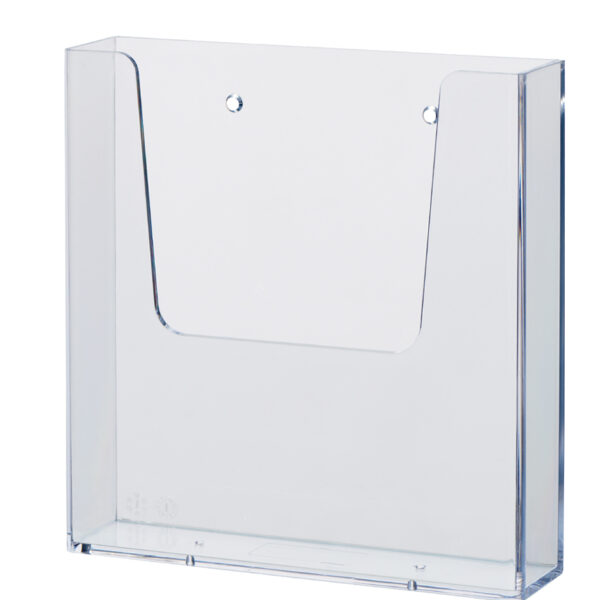 Wandhouder voor brochures, A5-formaat, helder glas