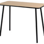 Bureaulamp PAPERFLOW, 1000 mm breed, zwart/beuken