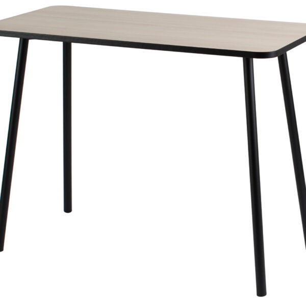 Bureau PAPERFLOW, 1000 mm breed, zwart/eiken