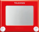 Joustra Tekenplank/Schrijfplank TELECRAN ORIGINEEL, rood